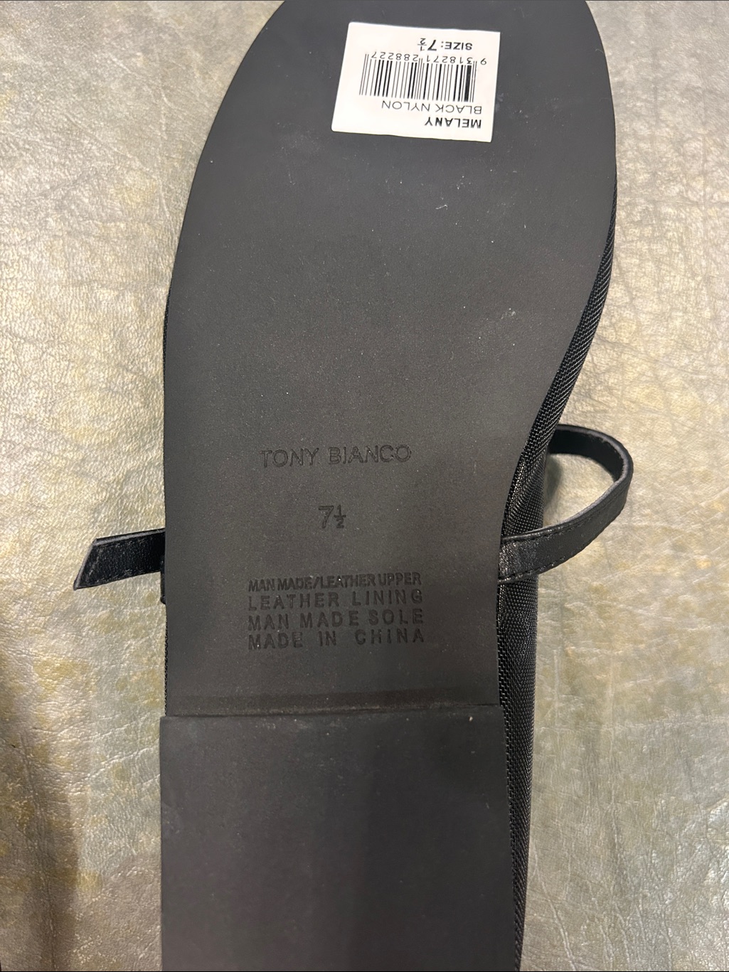Tony Bianco Melany Flat In Black Nylon — image 5 of 6